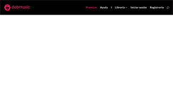 Desktop Screenshot of dobmusic.com